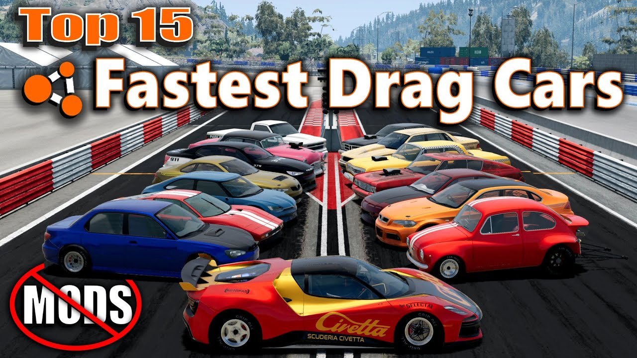 15 самых быстрых дрэг-каров — BeamNG — без модов