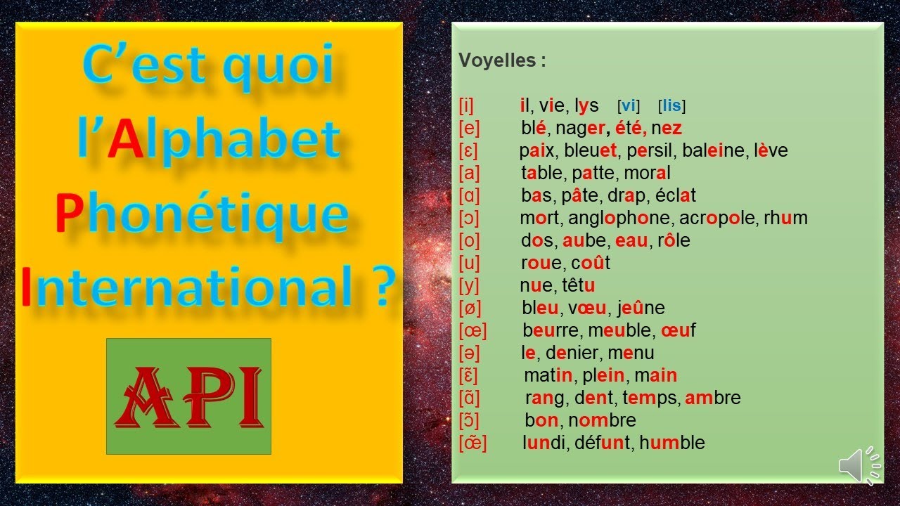 C'est quoi l'alphabet phonétique international API ? #écoleàlamaison. #lecture.#FLE.