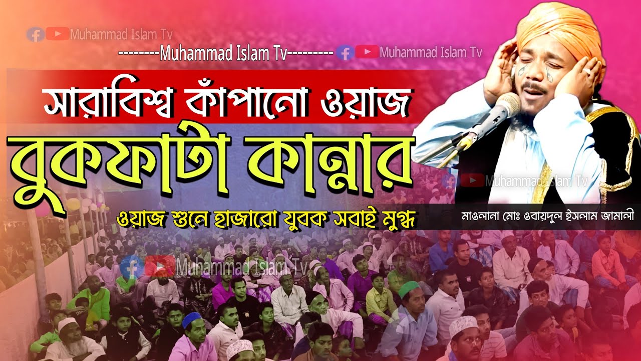 বিশ্ব কাঁপানো বুকফাটা কান্নার ওয়াজ | obaidul islam jamali | obaidul jalsa | 9734312470