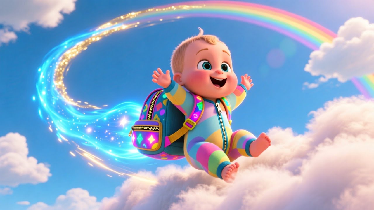 Baby’s Flying Backpack Day | Fun Adventure Song for Kids | Magical Journey Rhyme