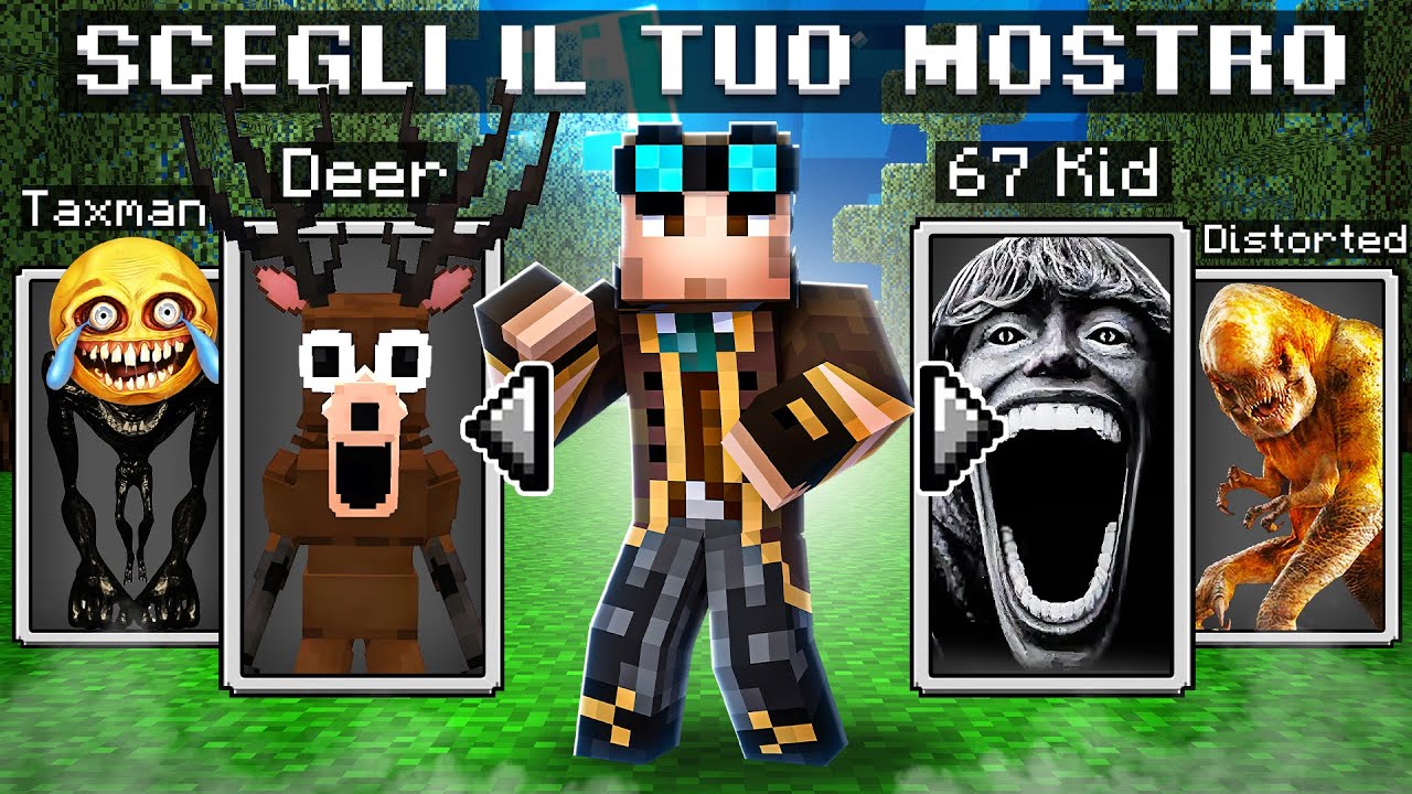 MI TRASFORMO NEI MOSTRI per SPAVENTARE i MIEI AMICI!! SCHERZO su Minecraft VANILLA!!