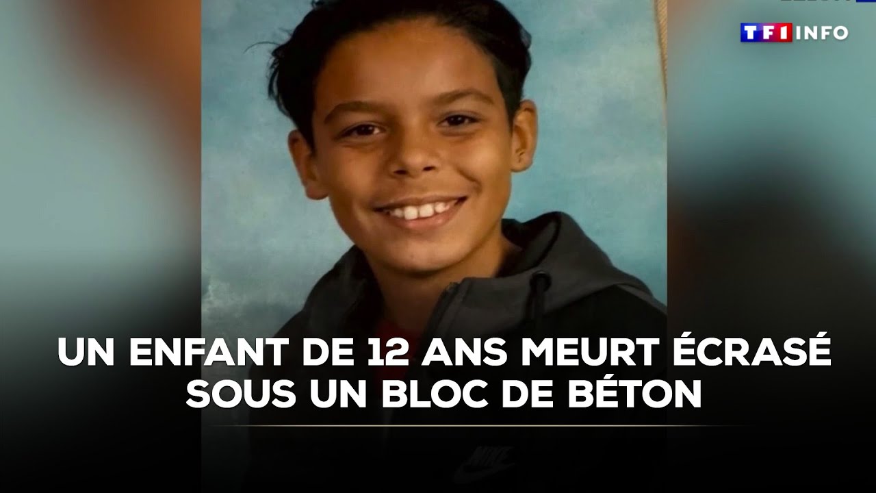 Drame - Un enfant de 12 ans meurt écrasé sous un bloc de béton｜TF1 INFO