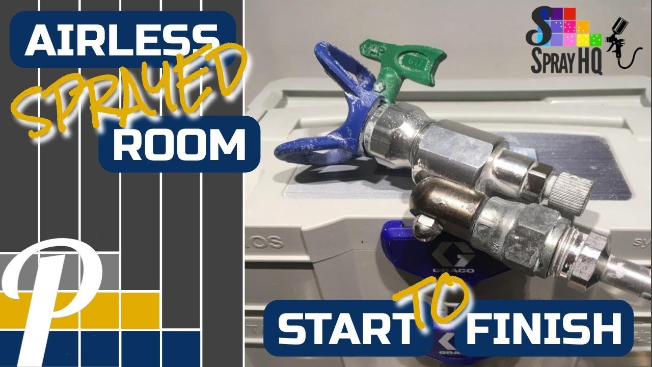 Airless Spraying with a Graco 395 Airless Paint Sprayer | Everything Sprayed in a Room | Every Step