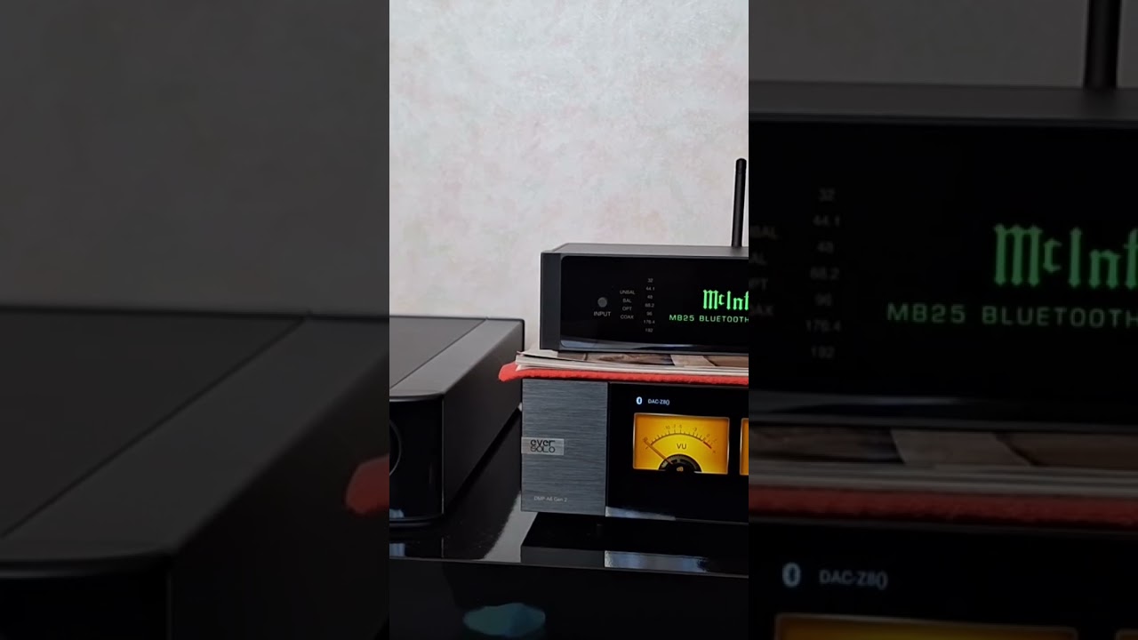 ampli rega brio mk6 , récepteur Bluetooth mcintosh mb25 et enceintes b&w 607 s3