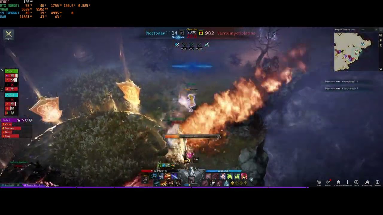 Lost Ark - GvG Not Today vs Sacro Imp&eacute;rio Latino - Sharpshooter POV - 2 partidas