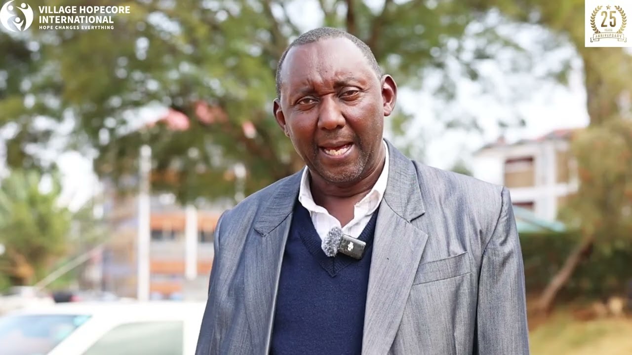 Mr. Gitonga, Chairperson, PCEA Chogoria Church, Testifies About HopeCore's Journey.