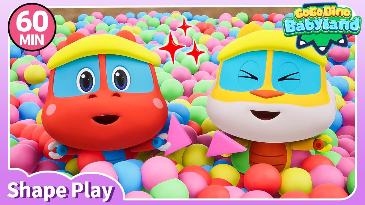 ♦️Learn Shape with GOGODINO Babyland♦️ 60min Compilation | Kids Play | Kids Learning | Toddlers