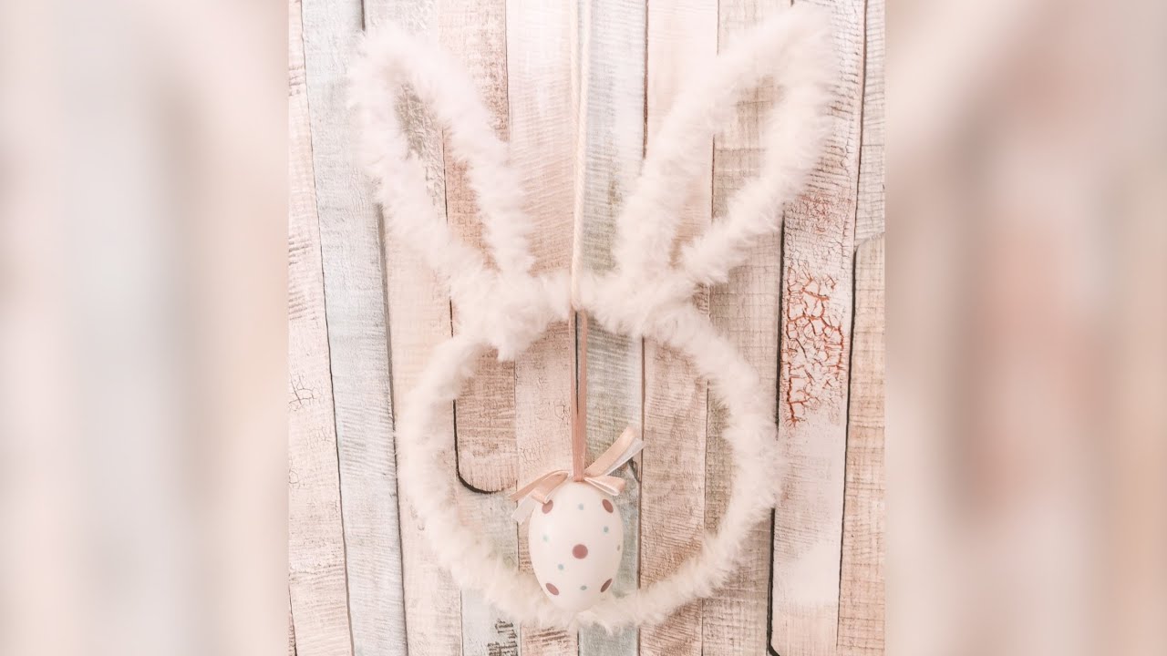 DIY Osterdeko aus Draht und Wolle