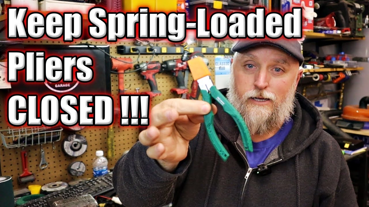 Keep Those Spring-Loaded Pliers CLOSED For Easier Storage | 3D Printed Tool Storage Idea