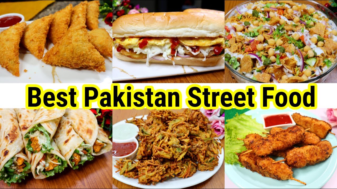 6 Best Pakistan Street Food Recipes | Anday Wala Burger | Lacha Pakora |Chicken Samosa |Paratha Roll