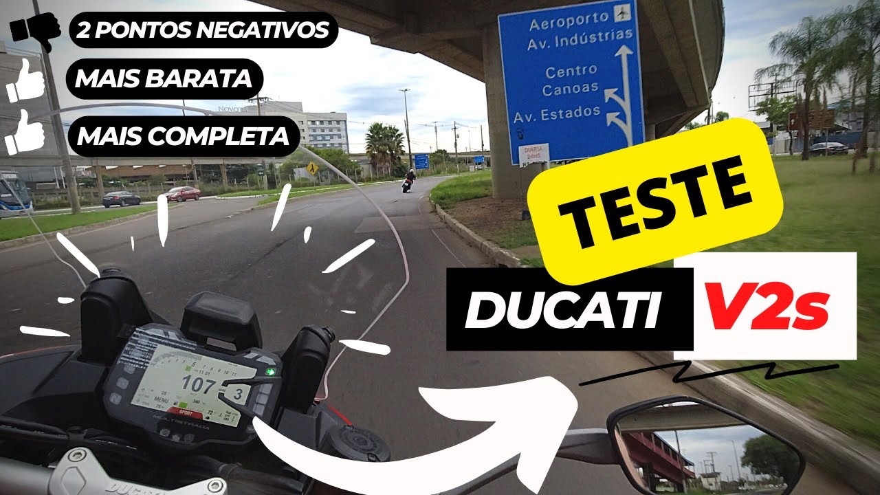 Teste nova Ducati V2s. O que já era bom, ficou melhor ainda! Mas nem tudo é PERFEITO..