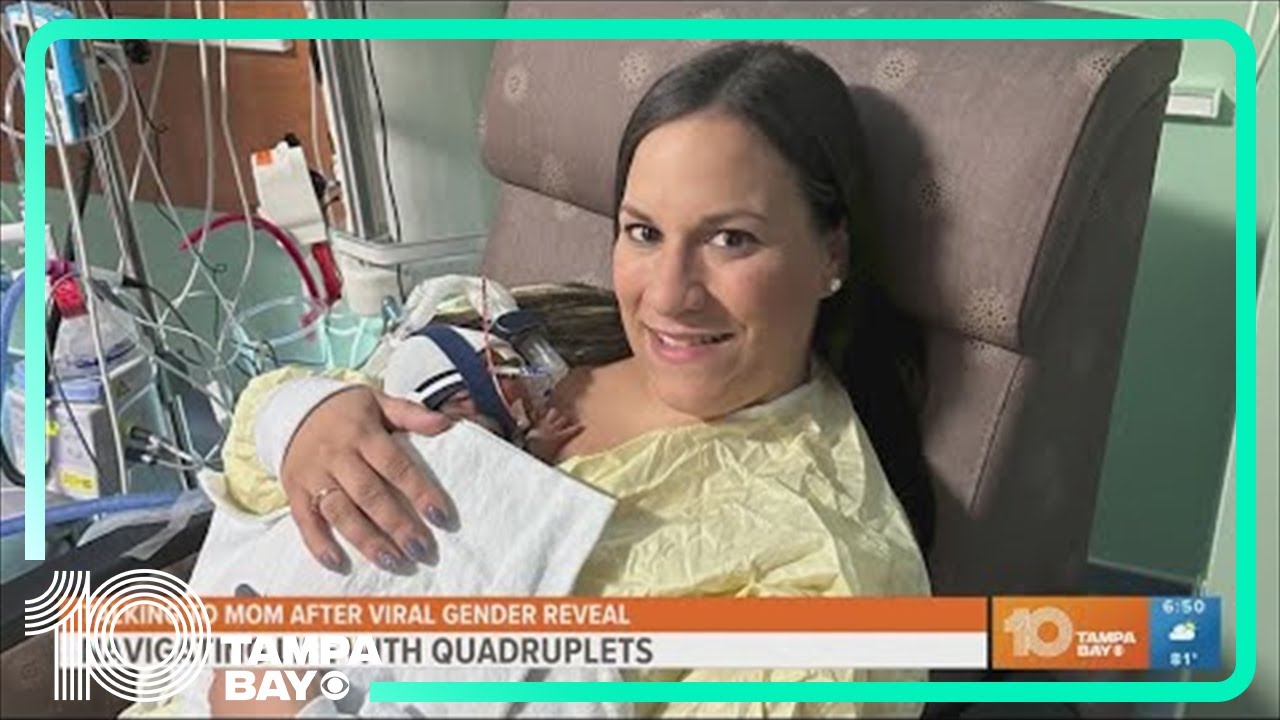 Mom shares navigating life with quadruplets after viral gender reveal
