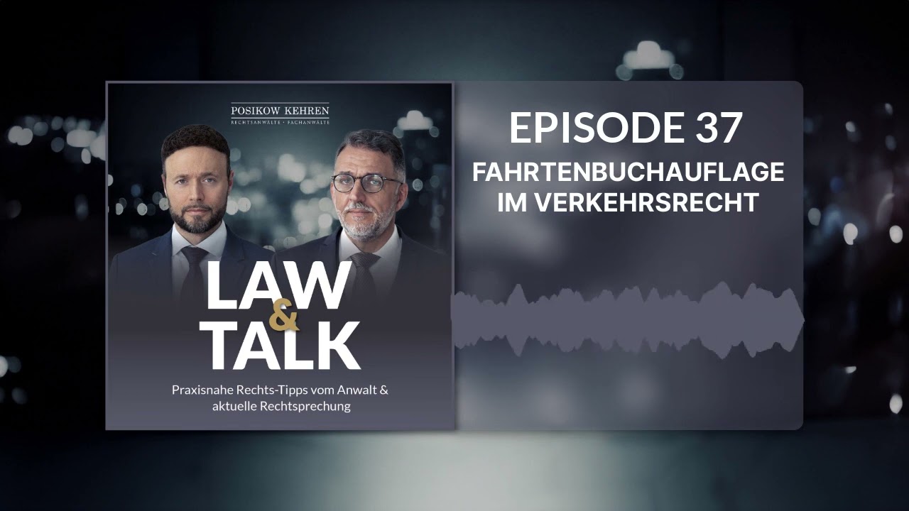 Fahrtenbuchauflage - Was kann ich tun?