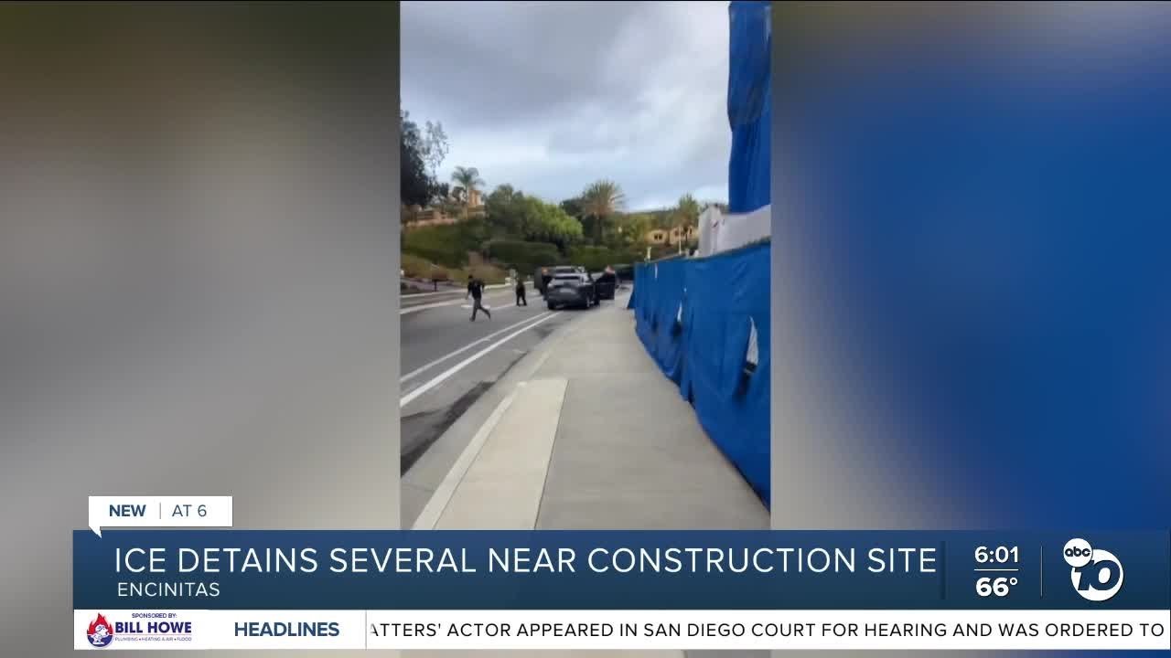 Multiple people detained in Encinitas during ICE raid near construction site