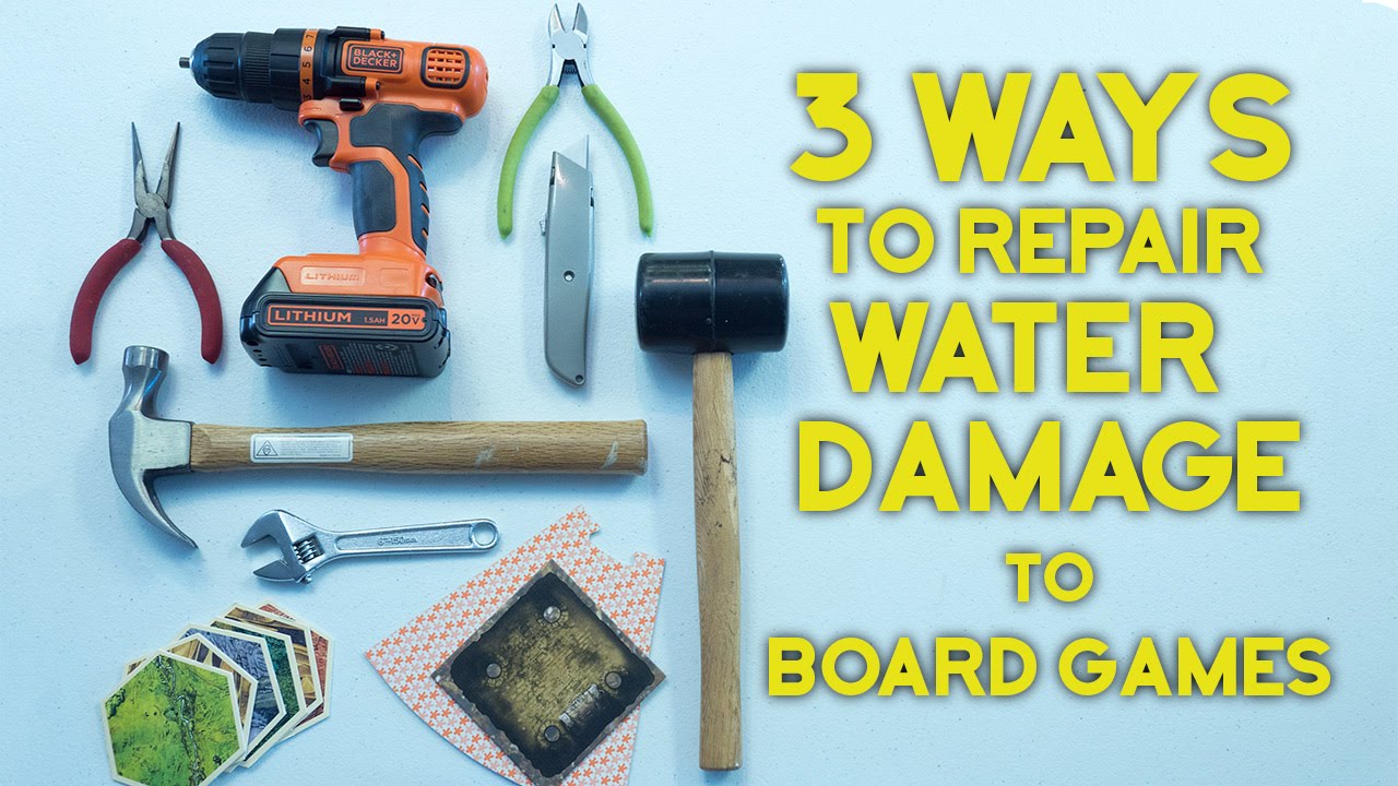 3 Ways to Repair Water Damage to Board Games