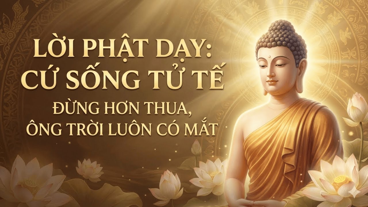 Lời Phật Dạy: Cứ Sống Tử Tế Đừng Hơn Thua, Người Đang Làm Trời Đang Nhìn – Nghe Để Đời Bình An