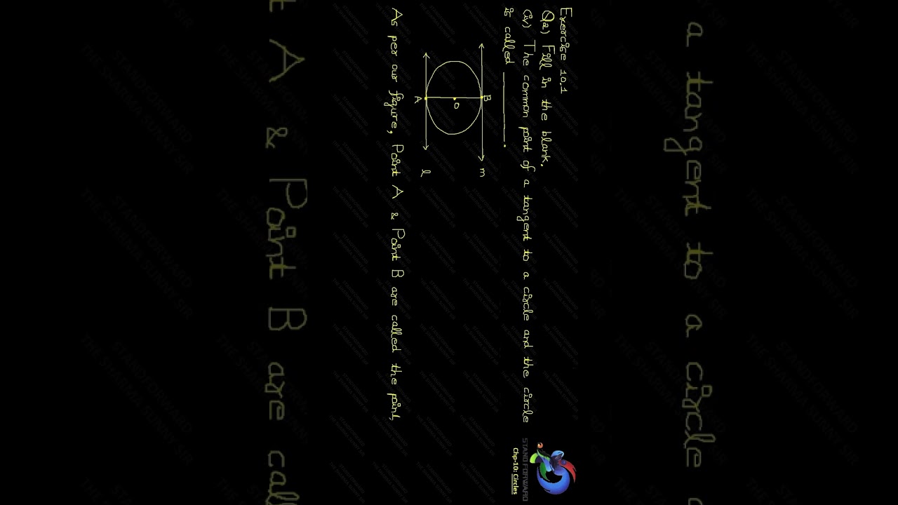 The common point of a tangent to a circle and the circle is called what