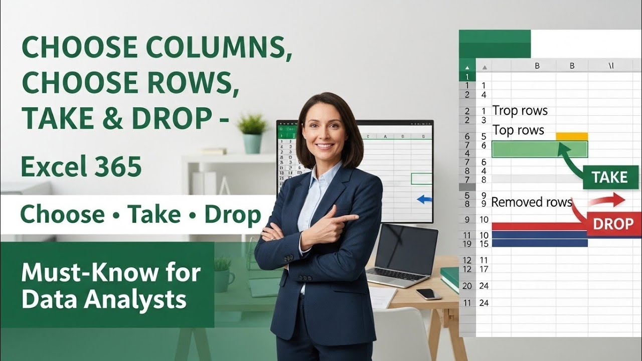 Row & Column Control functions in Excel 365 