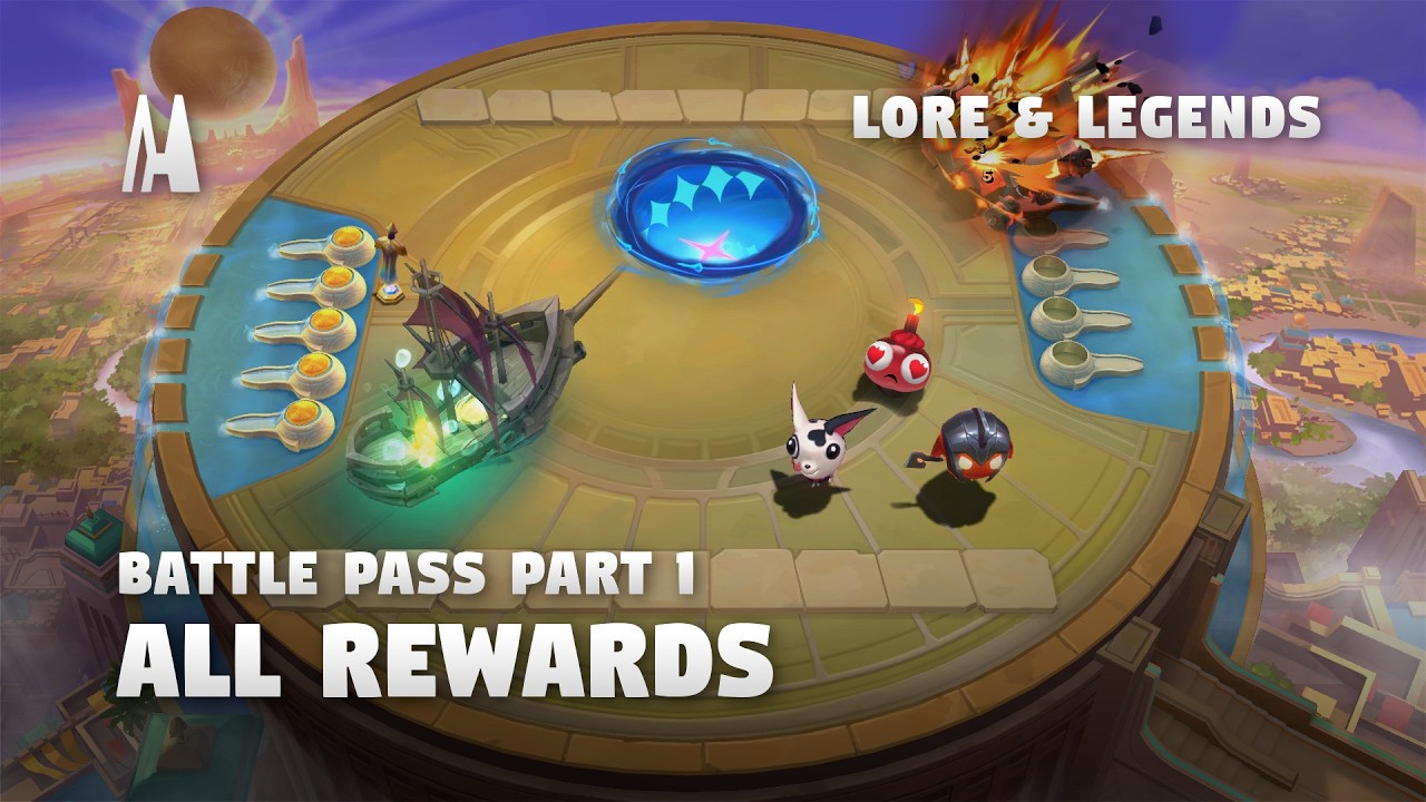 ALL BATTLE PASS REWARDS - LORE & LEGENDS: PART 1 | TFT SET 16