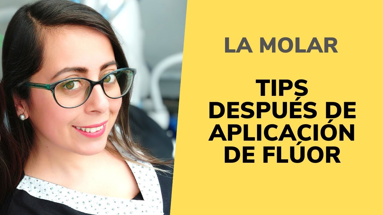 ¿sabes qué hacer después que te aplican #FLÚOR? #2019