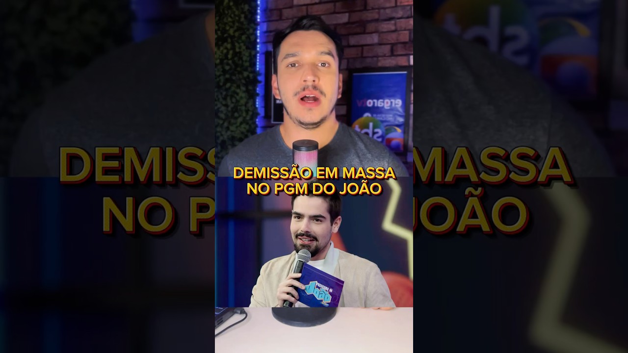 🚨Demiss&atilde;o em massa no Programa do Jo&atilde;o no SBT