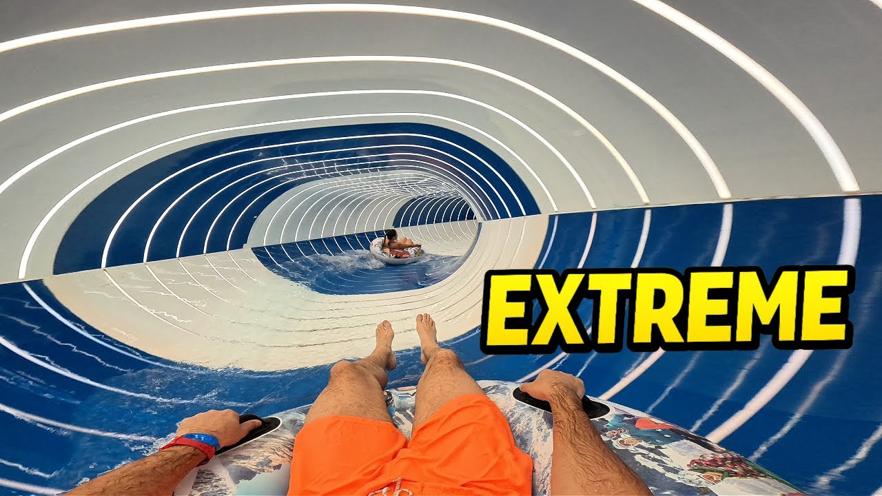 EXTREME Indoor Water Slides POV | Therme Erding (Germany)