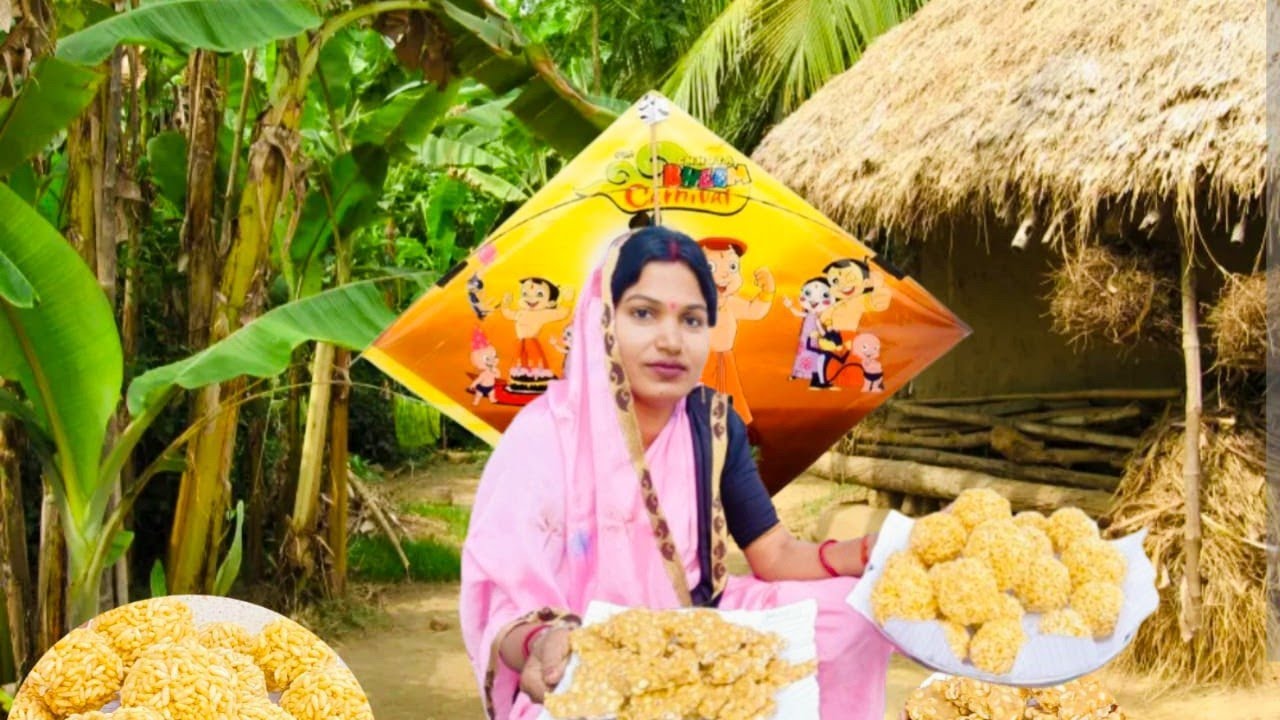 मकरसंक्रांति# मकर्सन्क्रन्ति पर बादाम पट्टी और लाई के लड़ू बनाएं 