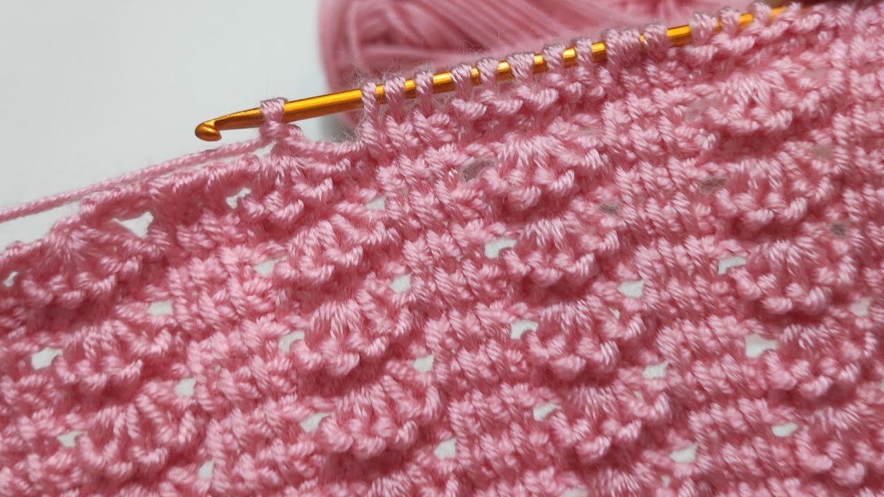 Super Tunusian Crochet Knitting Model.Tunus işi yelek örneği
