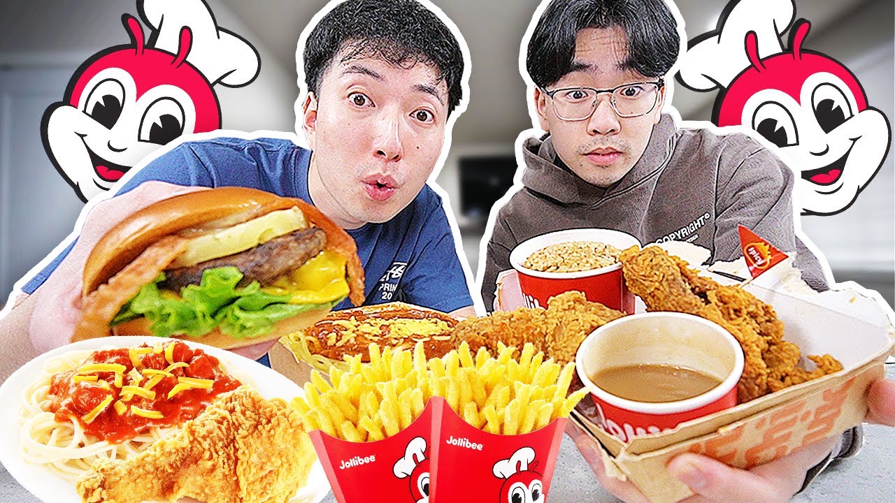 Пробуем ВСЁ из ВСЕГО МЕНЮ Jollibee! (Дегустация и обзор)