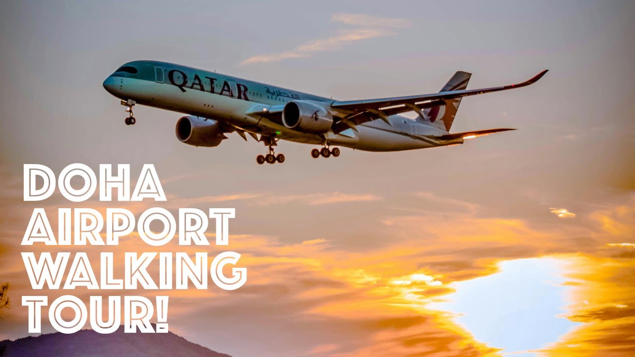4K Airport Walking Tour ASMR : Hamad International Doha Airport : مطار حمد الدولي :
