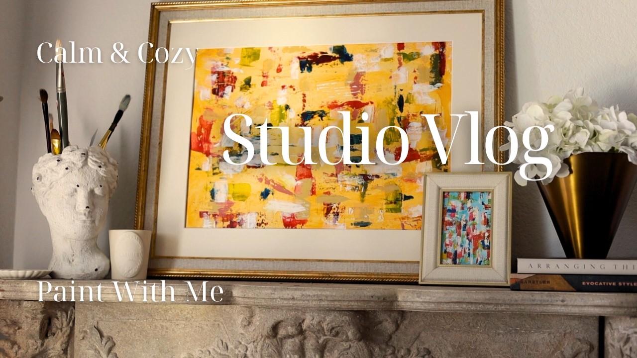 Calm & Cozy Studio Day & Paint With Me | Fixing A 