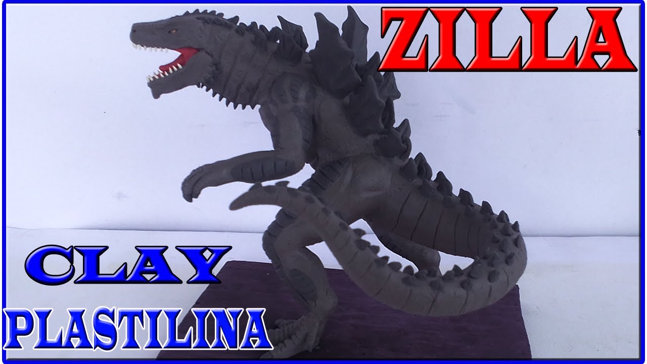 ZILLA (Godzilla 1998) with CLAY/PLASTILINA.