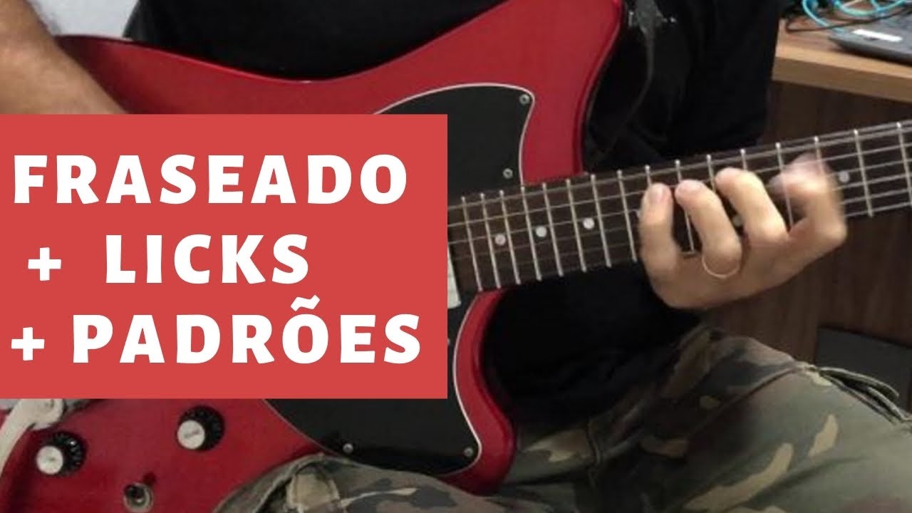 Mesclando FRASES, LICKS e PADRÕES em SOLOS de GUITARRA #auladeguitarra #cursodeguitarra
