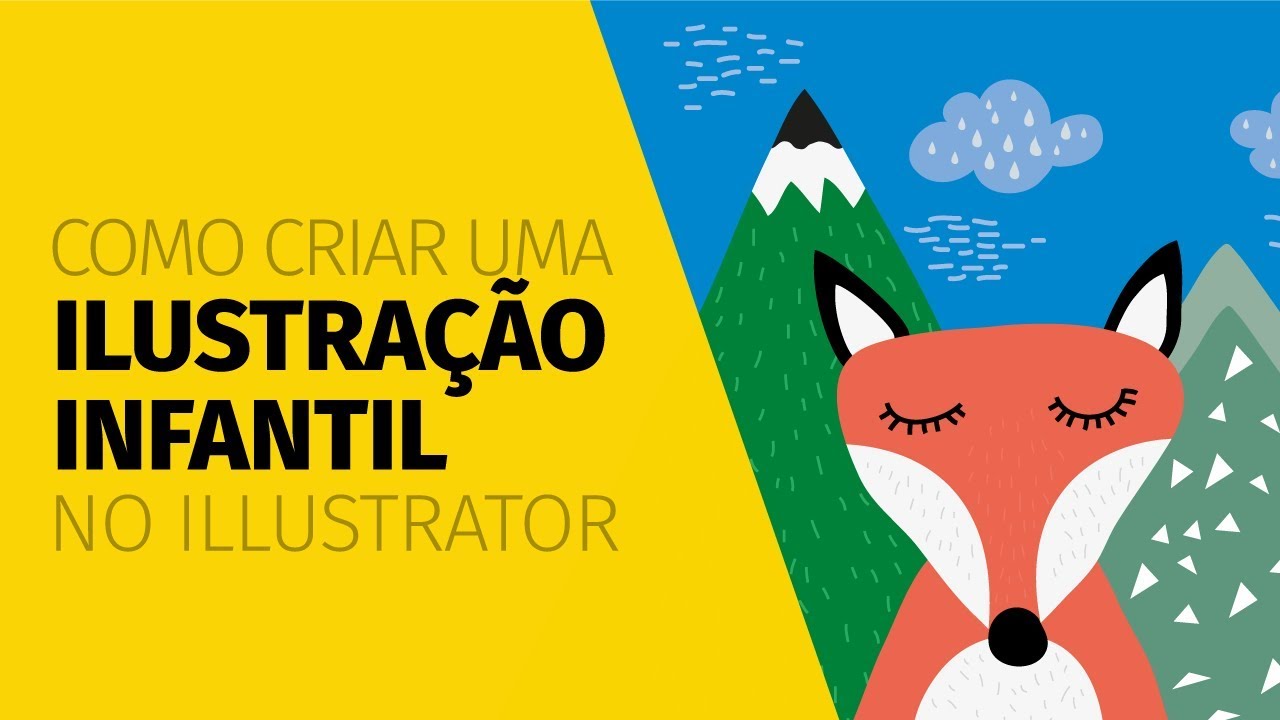 Como criar uma ILUSTRAÇÃO INFANTIL no Illustrator
