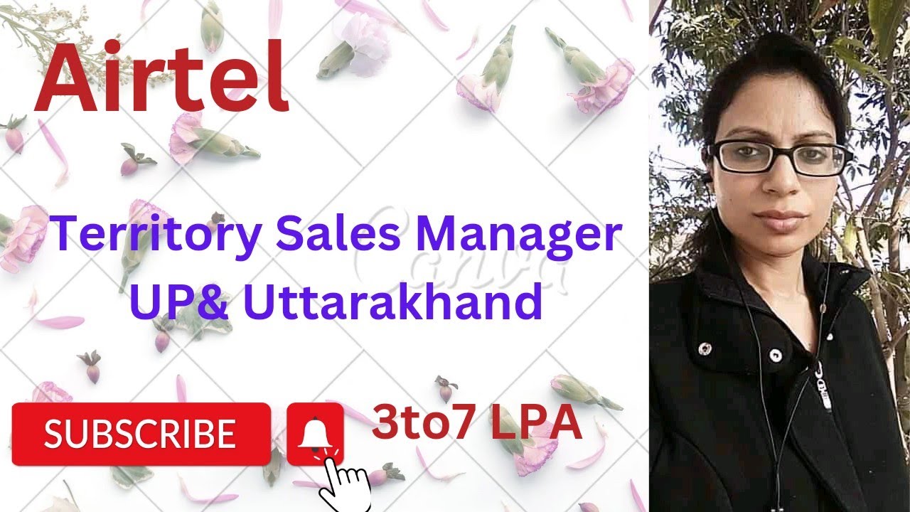 Airtel Territory Sales Manager, Jobs in UP, Jobs in Uttarakhand, sales job for women