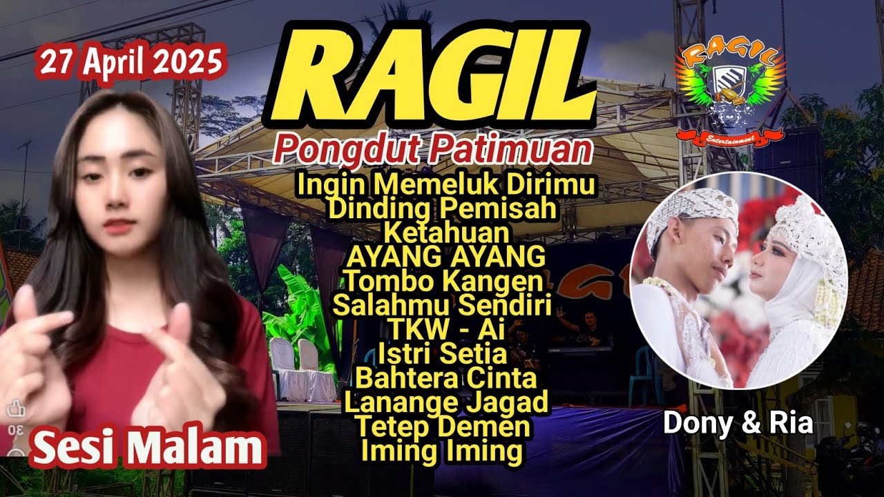 DINDING PEMISAH - INGIN MEMELUK DIRIMU - LIVE SESI MALAM MANGUNJAYA   - RAGIL PONGDUT