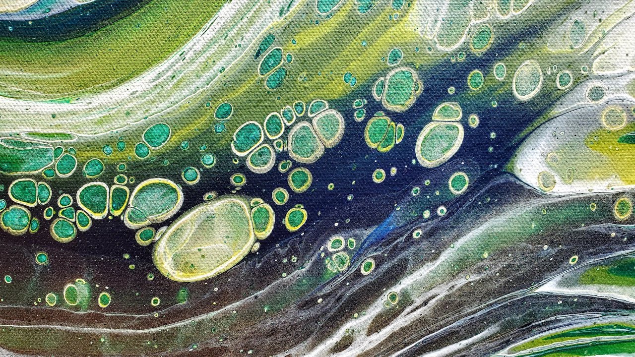 Persephone & Andromeda 💫 Two Straight Pours exploring Greens and Golds for Kelly's Birthday!