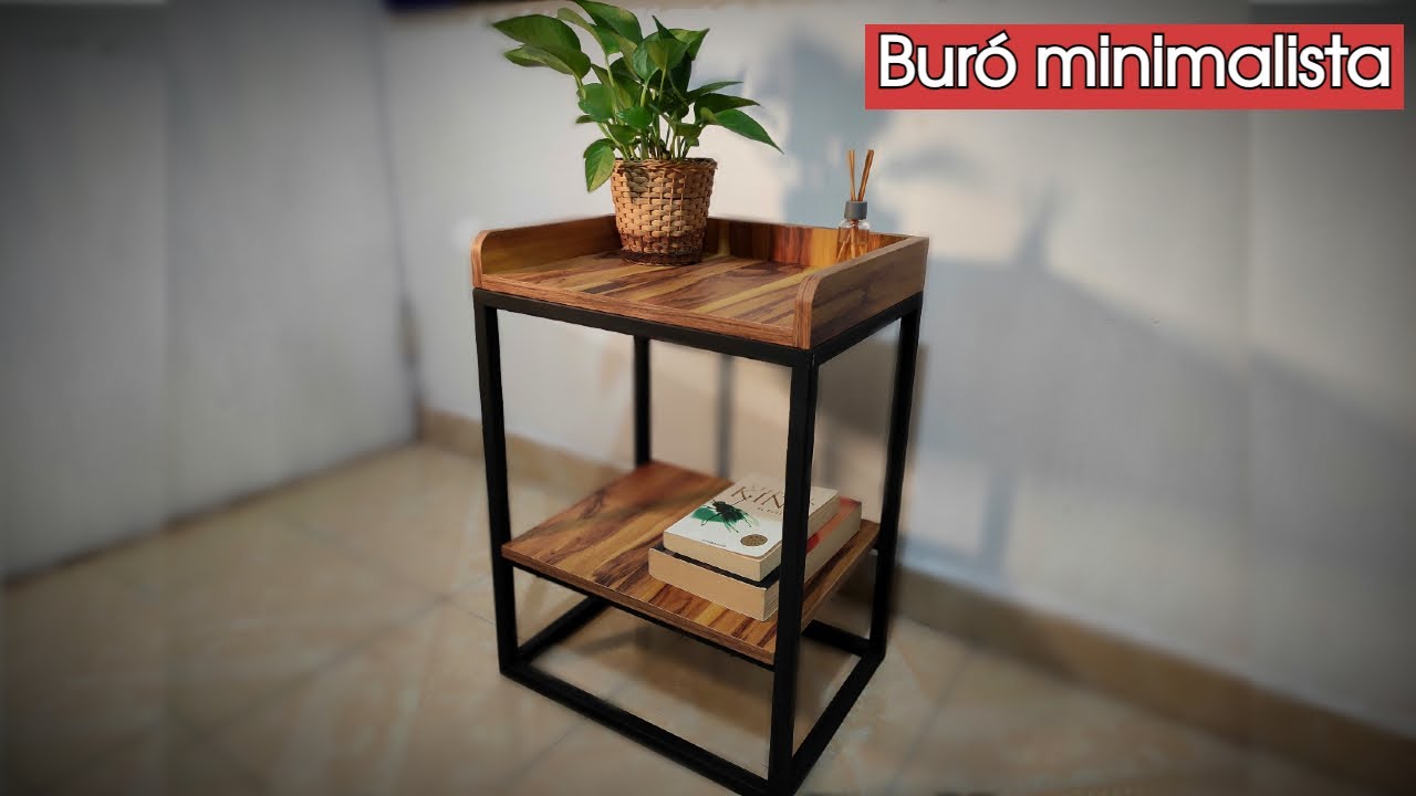 como fabricar un BURO EN ESTILO INDUSTRIAL -Melamina y Metal-