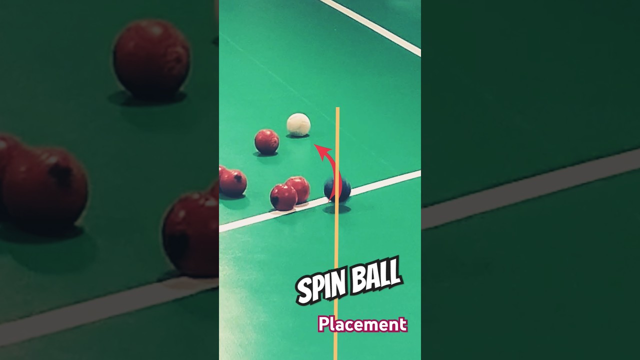 Spin ball placement #boccia #paralympics #bocce #ball #la2028 #보치아