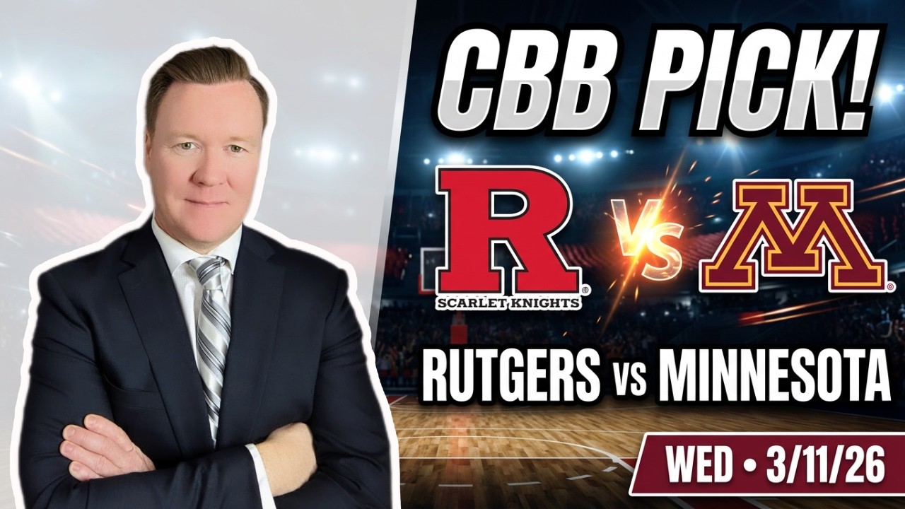 Rutgers vs Minnesota &ndash; college basketball Pick l Wednesday 3/11/26 l Vernon&rsquo;s Picks & Predictions