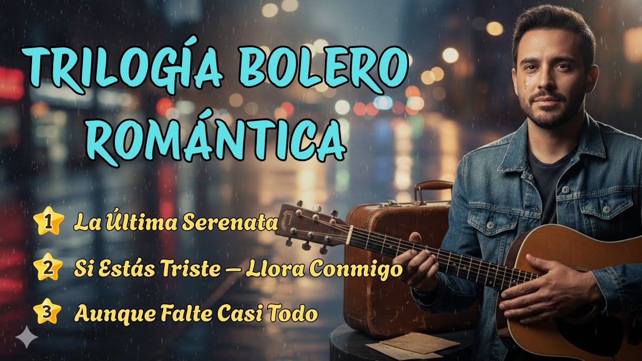 Bolero Romántico | La Última Serenata + Si Estás Triste (Llora Conmigo) + Aunque Falte Casi Todo