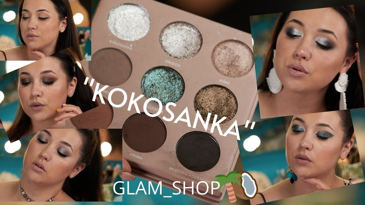 PALETOweLOVE | 1 TYDZIEŃ | 1 PALETA | KOKOSANKA 🥥🌴  | GlamSHop | RECENZJA , Swatche + MAKIJAŻE 😍