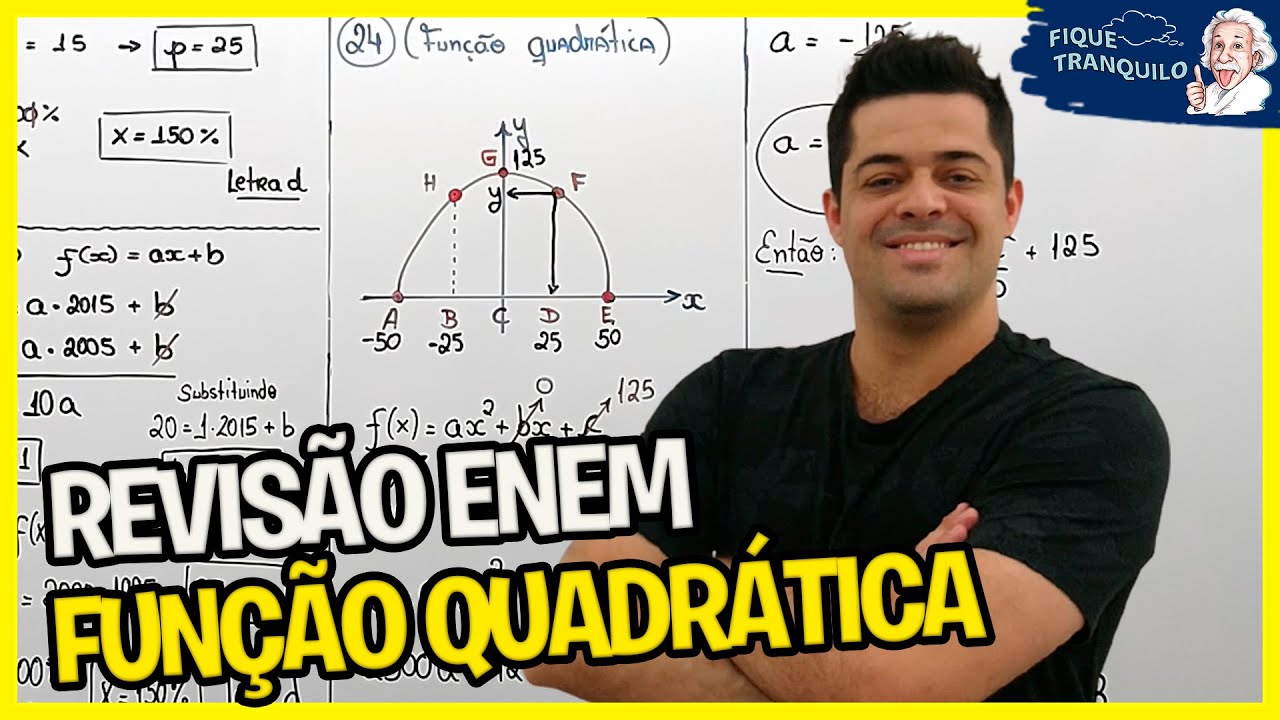 Revisão de Matemática para o ENEM: Questão 24 - Função quadrática