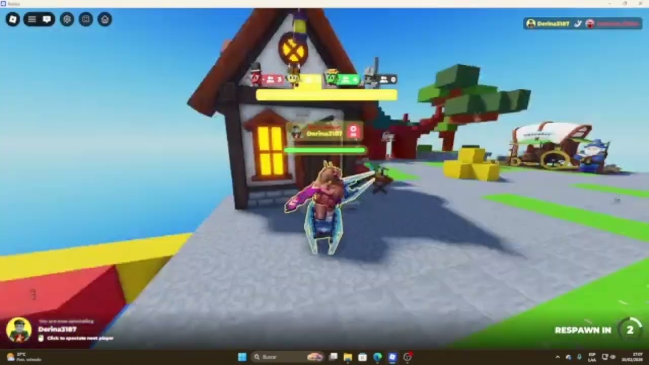 jugando SkyWars
