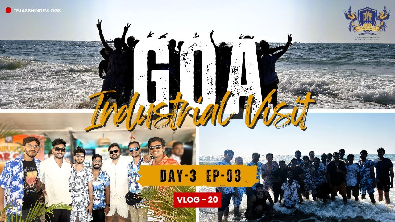 Goa Diaries: Day 3 – A Relaxing Day at Candolim Beach! 🏖️☀️ | DYPCMR | GOA | VLOG 20