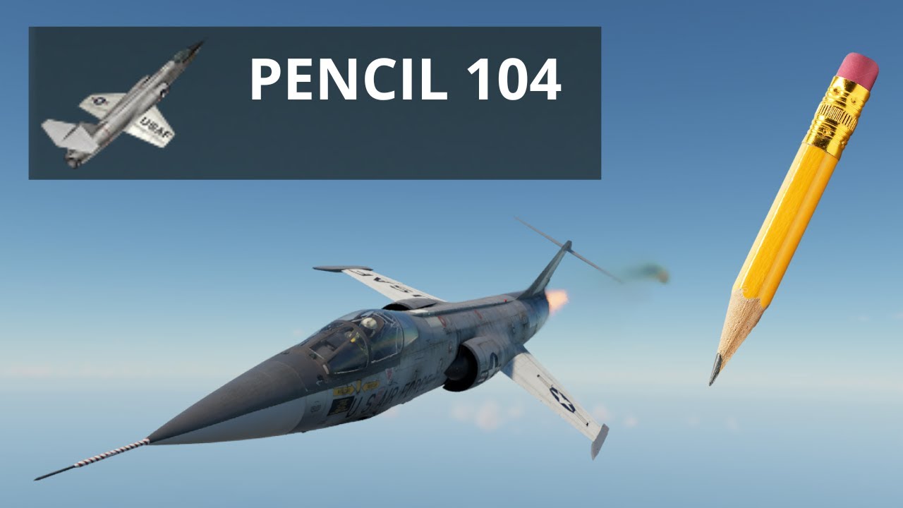 The funniest PENCIL stock grind ever | F-104A stock grind | War Thunder
