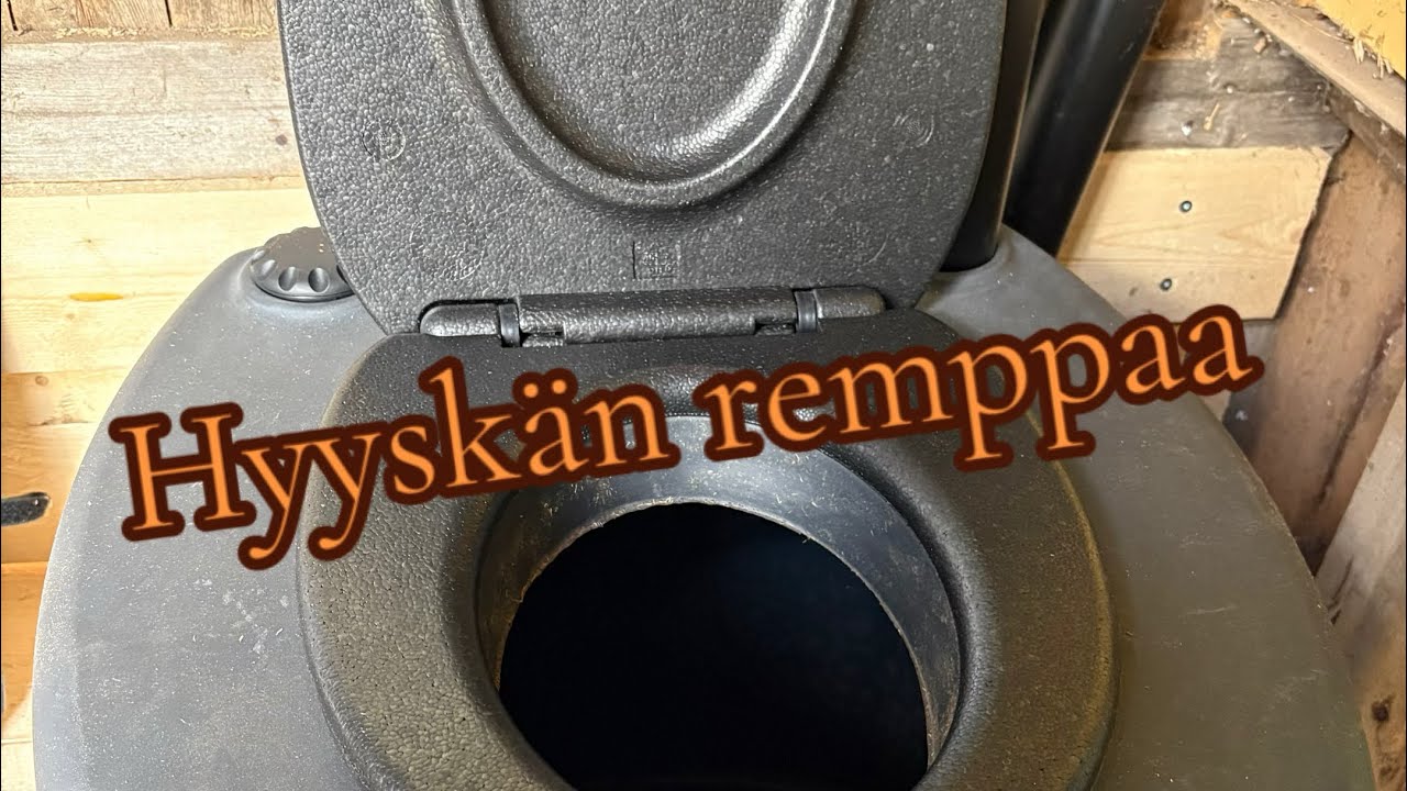 Ulkovessan remppa, biolan kompostikäymälä paikoilleen