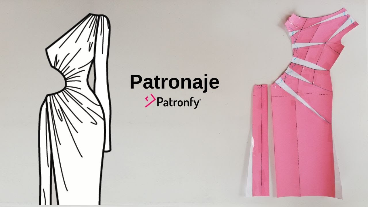 319.-Vestido drapeado | patronfy