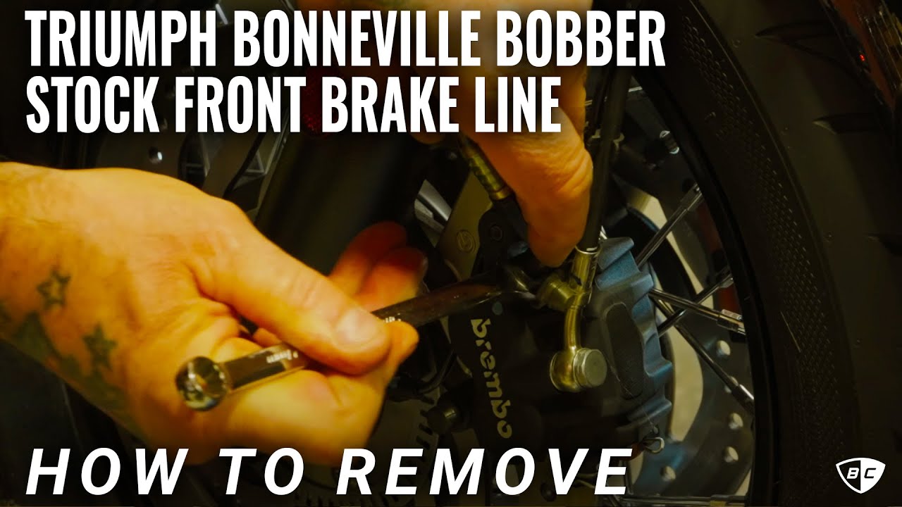 How to Remove Stock Front Brake Line on 2024 Triumph Bonneville Bobber