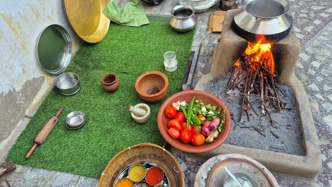 chulhe ka khana #villagelife